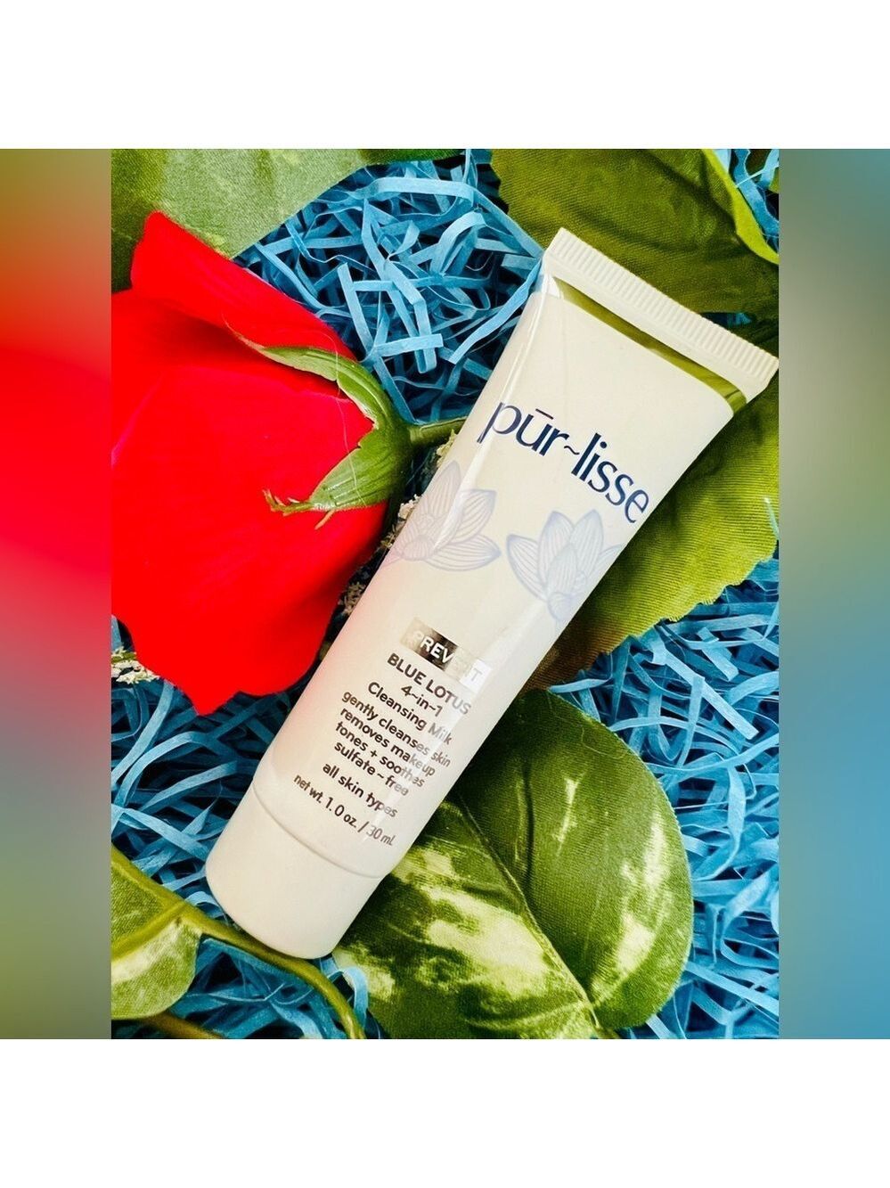 Purlisse Blue Lotus 4 in 1 Cleansing Milk Deluxe Travel Size Sample